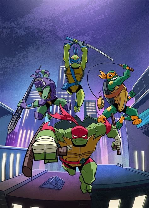 Rise Of The Teenage Mutant Ninja Turtles On Behance Ninga Turtles