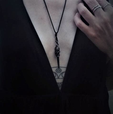 Witch Nail Necklace Created By Hand From A Single Iron Witch Nail On A