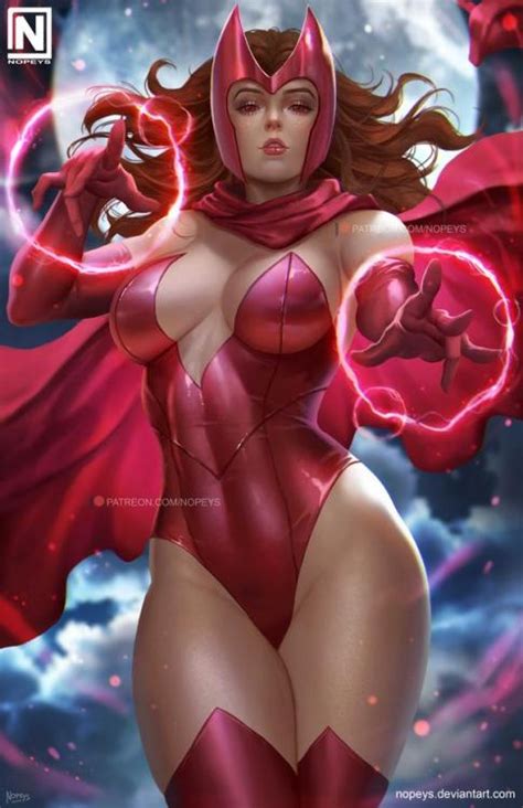 rule 34 1girls big breasts brown hair female female only fully clothed long hair marvel nopeys