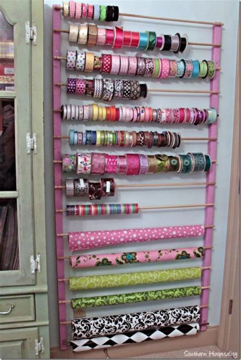 From ribbon organization to vinyl organization, there are plenty organization hacks to choose from. 40 Craft Room Design Ideas for Better Organization ...