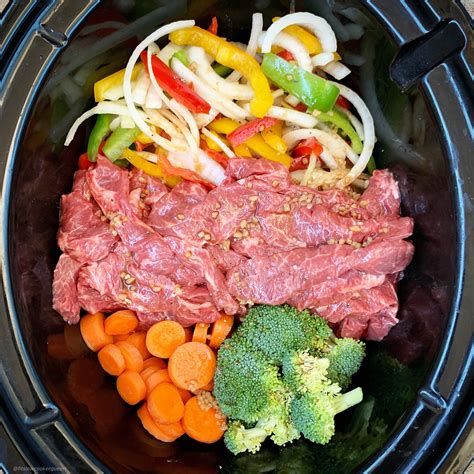 The tuna, vegetables and rice only take minutes to cook. Healthy beef stir-fry made in the slow cooker or Instant ...