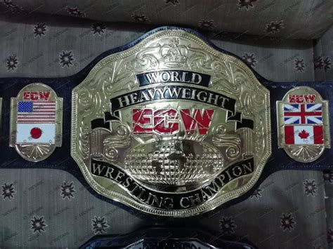 Ecw World Heavyweight Wrestling Championship Belt Ssi Championship Belts