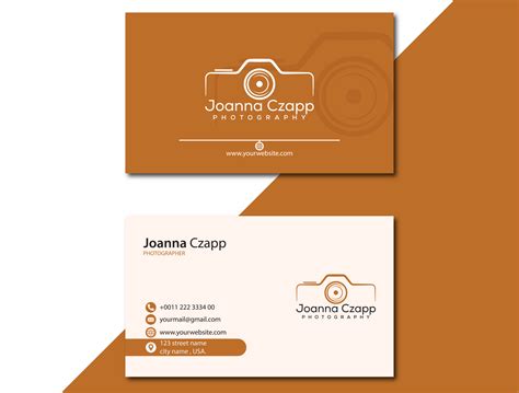 Photography Business Card By Kamrul Hasan On Dribbble