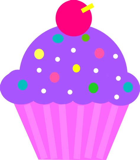 Cupcake Purple And Pink Clip Art At Vector Clip Art Online