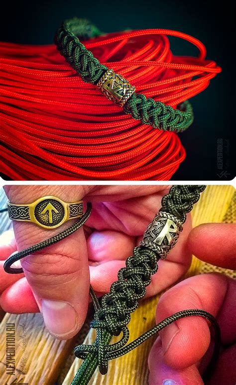 Maybe you would like to learn more about one of these? Rune of Destiny Paracord bracelet with Exclusive Runic bead | Etsy | Paracord bracelet tutorial ...