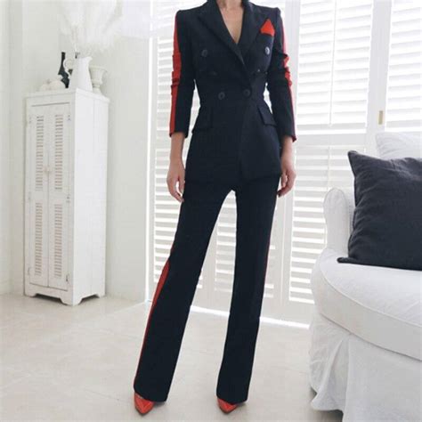 Amani Double Breasted Womens Suit Suit Lestyleparfaitcom