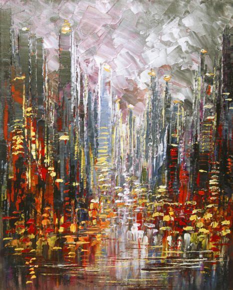 Abstract Artwork Painting Cityscape Painting Acrylic Painting Canvas