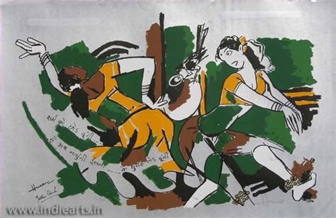M F Husain Paintings Modern Indian Painterm F Husain Serigraphs