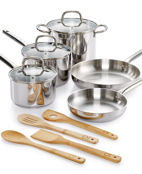 Martha Stewart Collection 12 Pc Stainless Steel Cookware Set 4499
