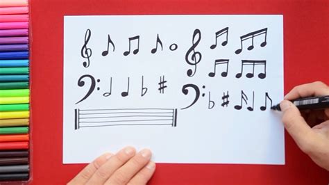 How To Draw Musical Notes Youtube