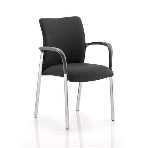 Barnes Black Fabric Stackable Meeting Room Chairs With Arms Barnes A