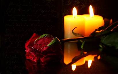 Candle Roses Desktop Candles Wallpapersafari