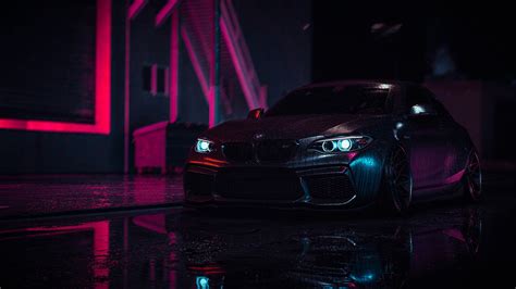 Wallpaper Car Vehicle Dark Digital Art Bmw M2 1920x1080