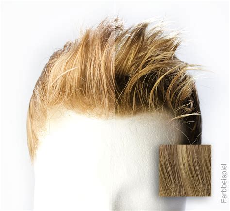 Monofilament French Lace Toupet Farbe 20 Blond Direkthaar