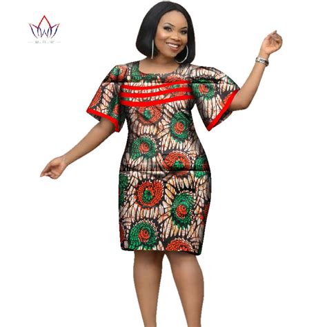 2019 Africa Dress For Women African Wax Print Dresses Dashiki Plus Size