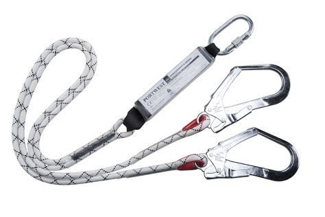 Northrock Safety Double Kernmantle Lanyard With Shock Absorber
