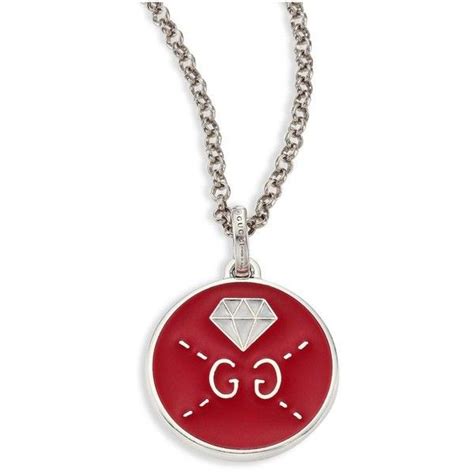 Gucci Guccighost Sterling Silver Pendant Necklace 260 Liked On