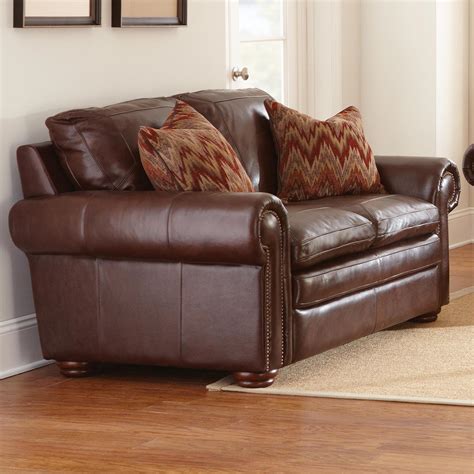 Yosemite Leather Sofa Loveseat And Chair Set Akron Chestnut Dcg Stores