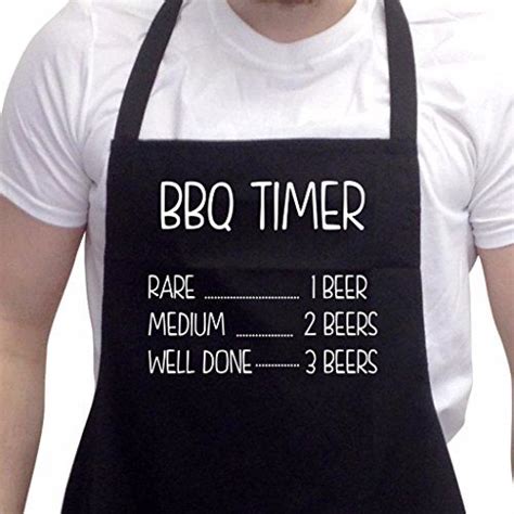 Bbq Apron Funny Aprons For Men Bbq Timer Barbecue Grill T Ideas Funny Aprons For Men