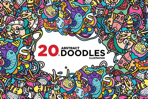 20 Abstract Doodle Illustrations