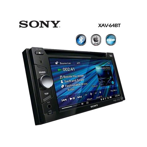 Sony Xav64bt Double Din With Bluetooth And Ipodiphone