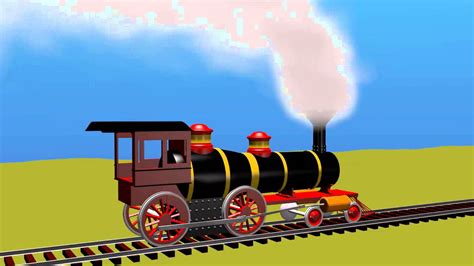 3d Animated Steam Locomotive In Blender Youtube