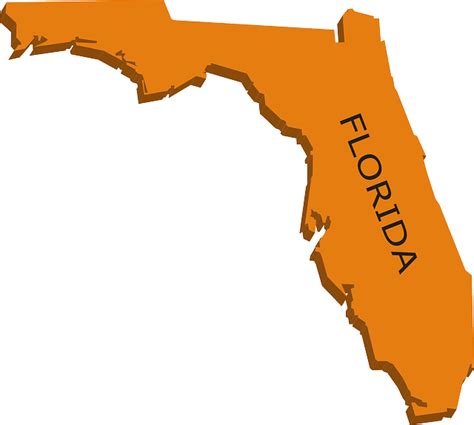 Floryda Mapa Geografia Darmowa Grafika Wektorowa Na Pixabay
