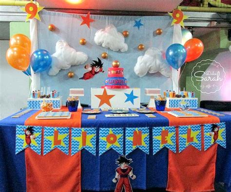 Find out which anime characters were born today and discover who shares your birthday. decoracion mesa principal goku (2) | Como Organizar la Casa