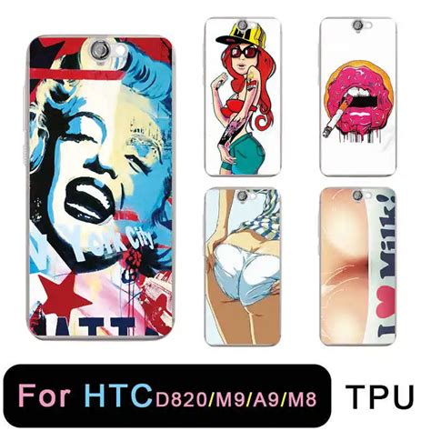 Tpu Clear Phone Case For Htc M8 Fashion Soft Sexy Girls Lips Printed Silicone Protective Cover