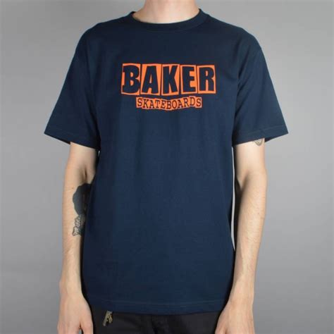 Check spelling or type a new query. Baker Skateboards Brand Logo Skate T-Shirt - Navy/Orange ...
