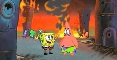 Spongebob Patrick Fire Blank Template Imgflip