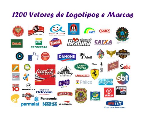 Vetores De Logotipos 1200 Marcas Famosas Em Corel Logotipo
