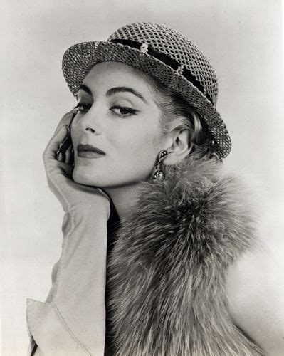 Carmen Dell Orefice Wearing Hat By Mrjohn 1954 Carmen Dellorefice