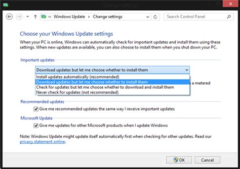 How To Change Windows Update Settings In Windows 8 And 81 Dell India