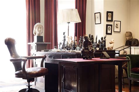 Freud At Home At His Desk Freud Museum London