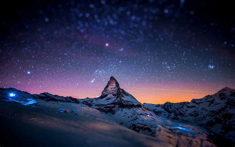 Starry Mountain Wallpapers Wallpaper Cave
