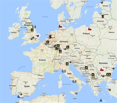 Military Bases In Europe Map