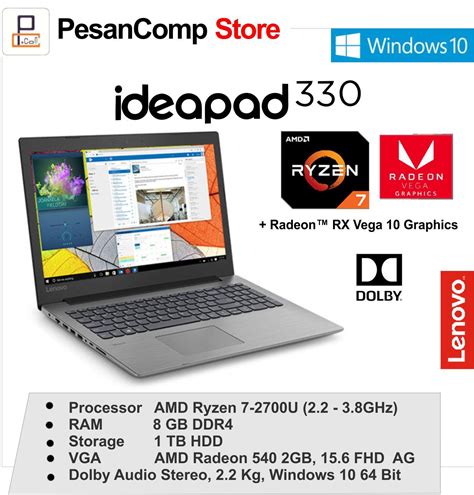 Daftar Harga Laptop Lenovo Ideapad Terbaru 130 330 330s Notebook