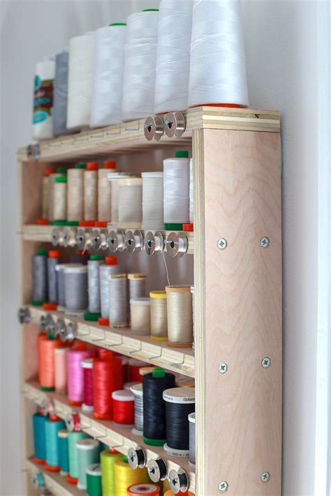 My Diy Thread Storage Shelf Sewing Room Storage Thread Storage