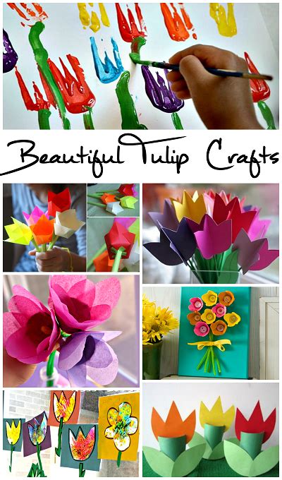 Beautiful Tulip Crafts That Kids Can Make Crafty Morning