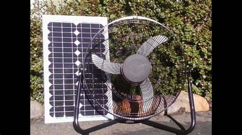 18 Inch Large Solar Powered Fan Youtube