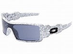 Oakley Oil Rig Sunglasses 03-461 White/Text Print/Grey | eBay