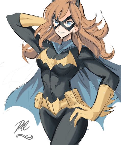 Safebooru Barbara Gordon Batgirl Batman Series Billowing Cape Blue Eyes Breasts Brown Hair