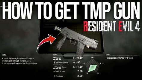 Re4 Remake How To Get Tmp Gun Early In The Game Secret Weapon