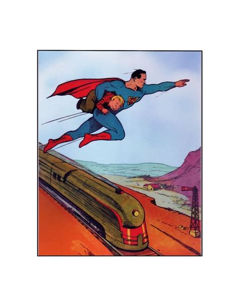 Superman Saves The Day 1938 Style Dcnational Comics Sericel Vintage