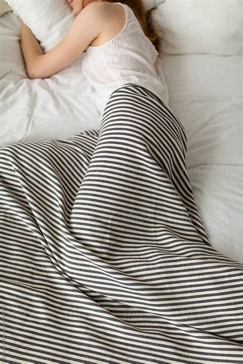 Redhead Woman Sleeping In The Bed Del Colaborador De Stocksy Javier Pardina Stocksy