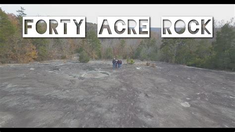 4k Aerial View Forty Acre Rock Heritage Preserve Kershaw South