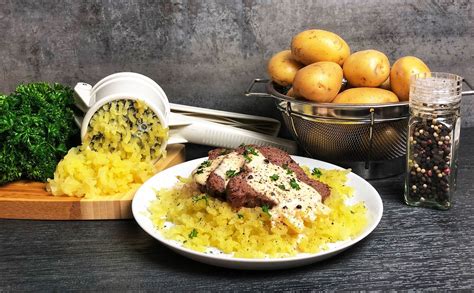 Add all recipes to shopping list. Pfeffersteak with Riced Potatoes | Beef tenderloin, Potatoes, Beef