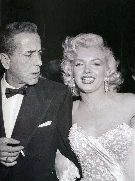 Marilyn Monroe And Humphrey Bogart At The Premiere Of How To Marry A Millionaire 1953