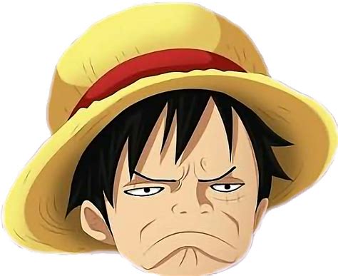 luffy png luffy sticker  piece sad face  vippng